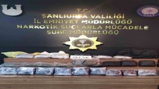 Şanlıurfada 15 kilo skunk ele geçirildi