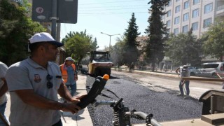 Şanlıurfada asfaltlama çalışmaları sürüyor