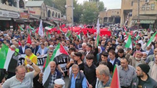 Şanlıurfada binlerce kişi Filistin için yürüdü