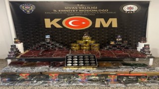 Sivasta kilolarca kaçak nargile tütünü ele geçirildi