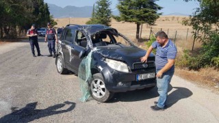 Takla atan cipteki 2 kişi yaralandı