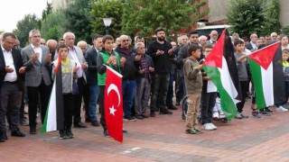 Tavşanlı Filistin için tem yumruk oldu