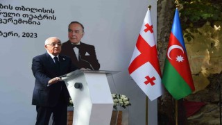 Tifliste Haydar Aliyev Azerbaycan Dram Tiyatrosunun yeni binasının temeli atıldı