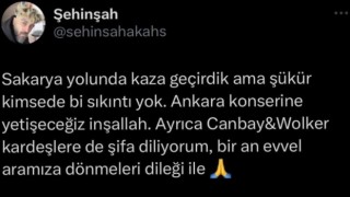 Ünlü rapçi konsere giderken Sakaryada kaza yaptı