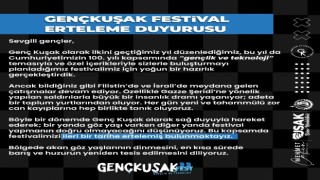 Uşak Genç Fest ertelendi