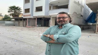 Osmaniye'de 10 tonluk iş makinesi yıkım için 11. kata çıkarıldı