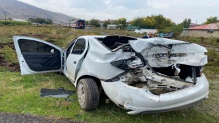 Yolcu treni otomobile çarptı