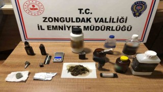 Zonguldakta 2 kilogram uyuşturucu madde ele geçirildi: 3 tutuklu