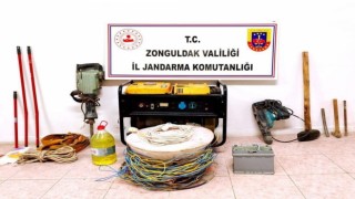 Zonguldakta kaçak kazı yapan 7 kişi yakalandı