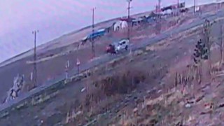 1 kişinin öldüğü, 4 kişinin yaralandığı feci kazanın görüntüleri ortaya çıktı
