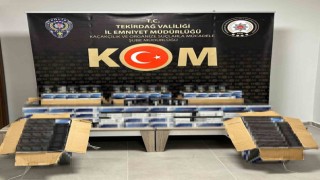 82 bin adet makaron ele geçirildi