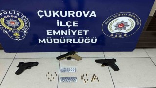 Adanada silah, etil alkol ve kaçak alkol ele geçirildi