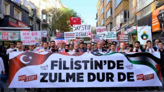AK Parti Konya Gençlik Kolları, Gazze için yürüdü