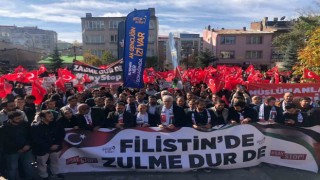 AK Partili gençler Filistin için toplandı