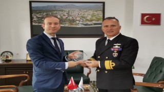 Aksaz Deniz Üs Komutanı Tuğamiral Eski Köyceğize geldi