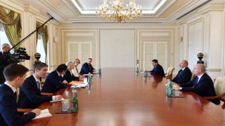 Aliyev, AGİT PA Başkanı Pia Kaumanı kabul etti