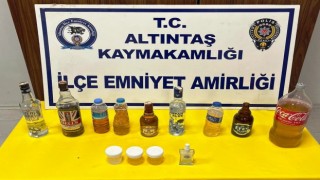 Altıntaşta sahte alkol operasyonu