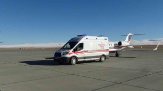 Ambulans uçak, kalp hastası için havalandı