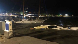 Antalyada dalgalar sahile vurdu: Fırtına balıkçı teknelerini batırdı