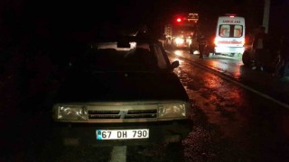 Arıza yapan otomobilinden inen sürücüye başka bir araç çarptı