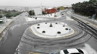 Aydos Tepesine sezonun ilk karı düştü