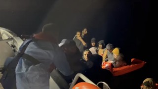 Ayvacık açıklarında Yunan unsurlarınca ölüme terk edilen 47 kaçak göçmen kurtarıldı