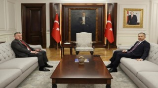 Bakan Baktan İçişleri Bakanı Yerlikayaya ziyaret