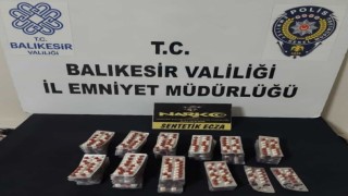 Balıkesirde kamyonete uyuşturucu hap operasyonu