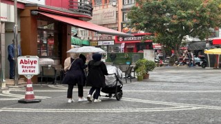 Balıkesirde Sağanak Yağış Etkili Oldu