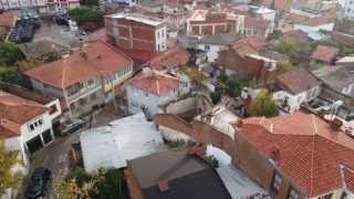 Balıkesirin Havran ilçesinde etkili olan hortumun etkileri havadan görüntülendi