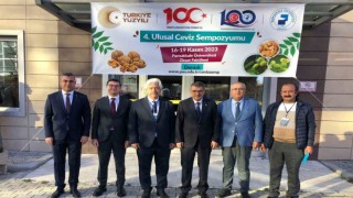 Başkan Arslan ‘Çameli Kepir cevizini, 4. Ulusal Ceviz Sempozyumunda tanıttı