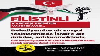 Bayburt Belediyesinden İsrail ürünlerine boykot çağrısı