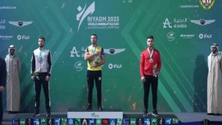 Bilek güreşinde dünya 3. oldu