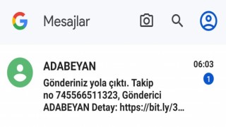 Bu sabah Adabeyan kargo gönderiniz yola çıktı mesajıyla uyananlar dikkat