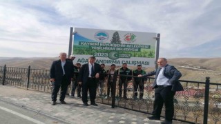 Büyükşehir, ağaçlandırma çalışmasına Yeşilhisar ile devam etti