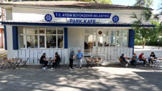 Büyükşehir Belediyesinin Nazillide hizmete açtığı Park Kafe vatandaşların uğrak noktası oldu