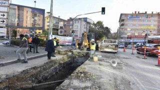 Çankaya Aksu Caddesinin sel çilesi son buluyor