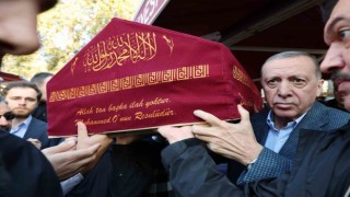 Cumhurbaşkanı Erdoğan, Hacer Coşanın cenaze törenine katıldı