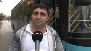 Darp edilen genci otobüsüne alarak kurtardı