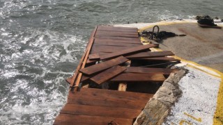 Datçada kuvvetli lodos etkili oldu