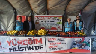 Develide Filistin için İyilik Manavı açıldı