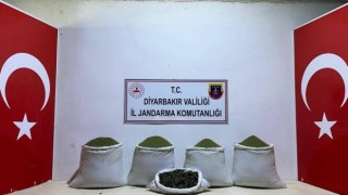 Diyarbakırda 111 kilo esrar ele geçirildi