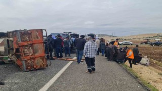 Diyarbakırda tır ile traktör çarpıştı: 1 ölü, 1 yaralı
