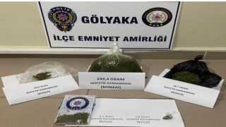 Düzcede polisten uyuşturucu operasyonu