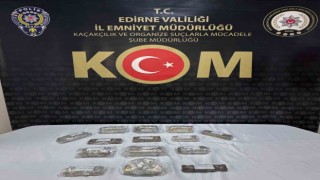 Edirnede 25 kilo gümrük kaçağı altın ele geçirildi