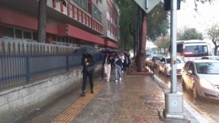 Edirnede yağış sevindirdi