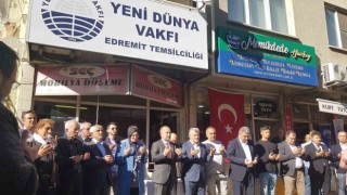 Edremitte Yeni Dünya Vakfı Temsilciliği görkemli törenle açıldı