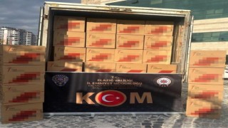 Elazığda 1 milyon 505 bin adet paketlenmiş makaron ele geçirildi