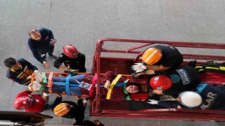 Erzincan Yıldırım Akbulut Havalimanında deprem tatbikatı yapıldı