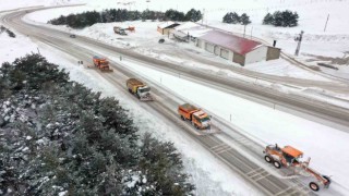 Erzincanda kardan 48 köy yolu ulaşıma kapandı